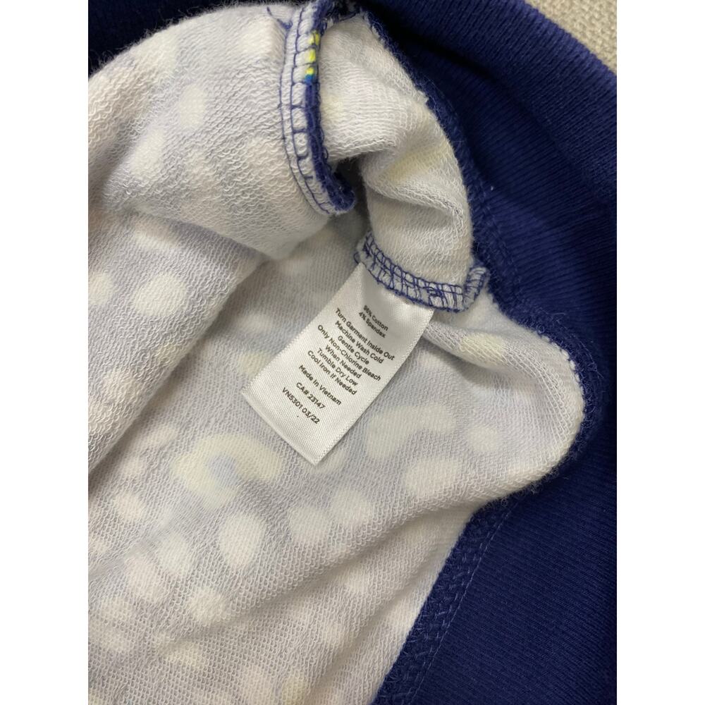 Talbots Terry Crewneck Pullover. Enchanting Animal Print, Large,  Blue Yellow - Picture 5 of 7